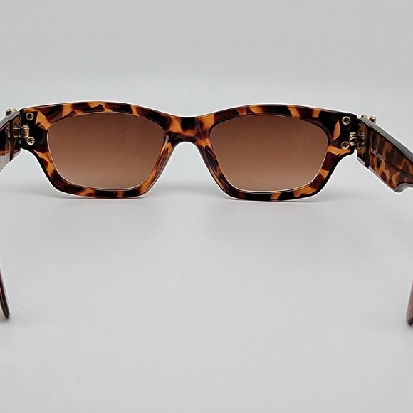 Gloria Vanderbilt GV Tortoise Gold Frame Brown Gradient Lens Sunglasses 50mm main image 9